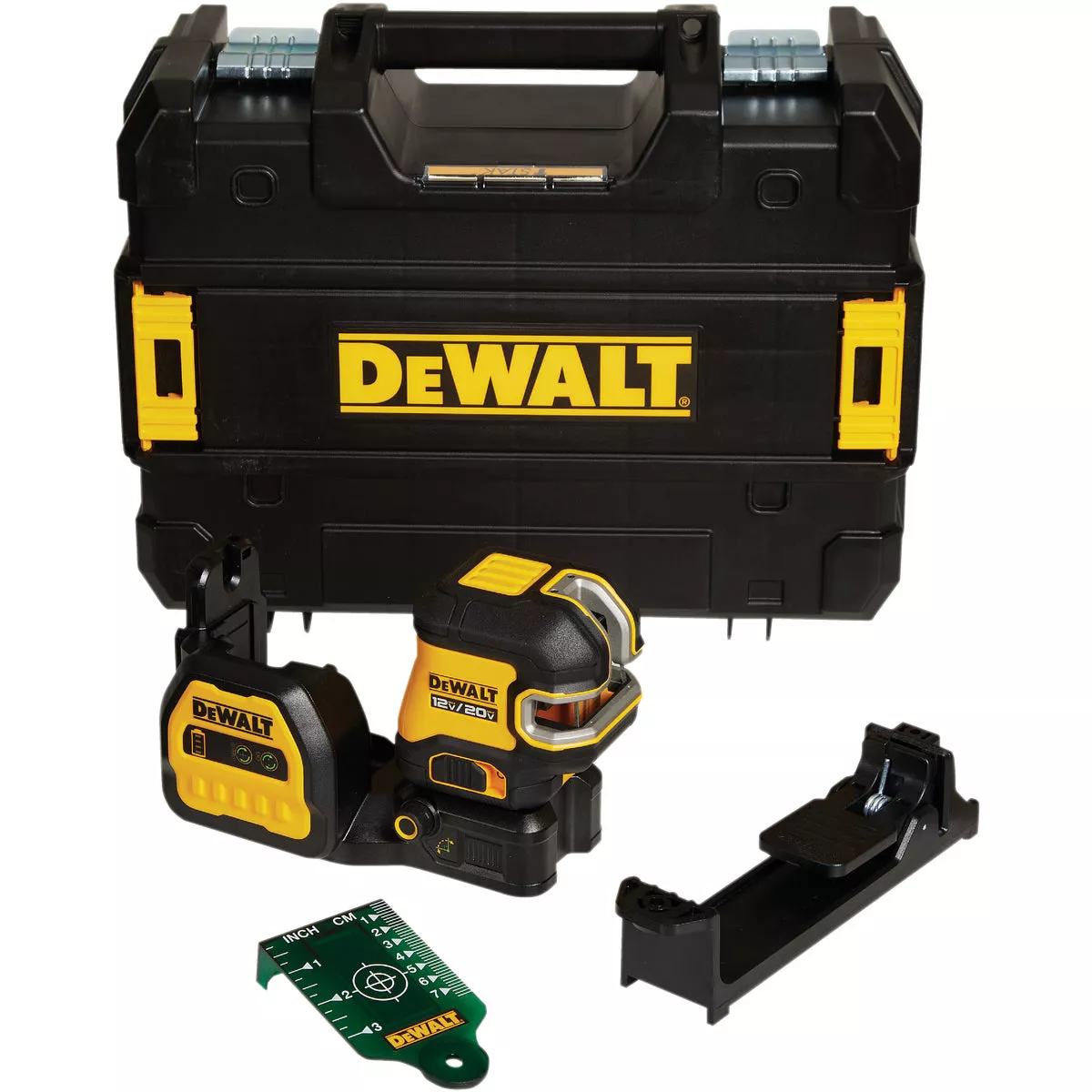 DEWALT 12V/20V MAX Cordless Green Self-Leveling Cross Line 2-Spot Laser Level (Tool Only)
