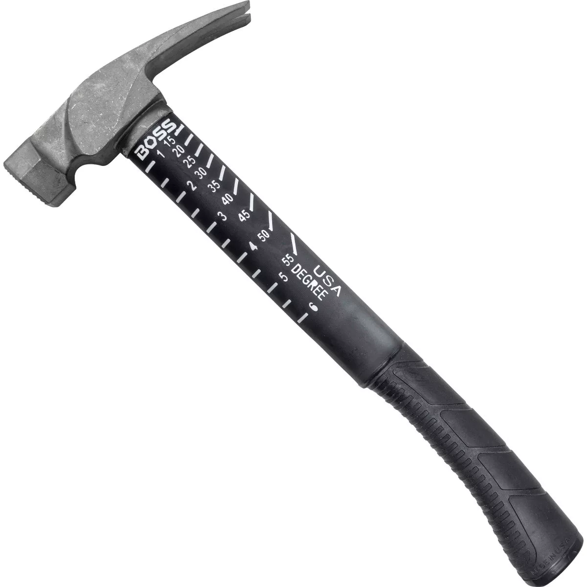 BOSS Hammer 16 Oz. Smooth-Face Framing Hammer with Fiberglass Handle