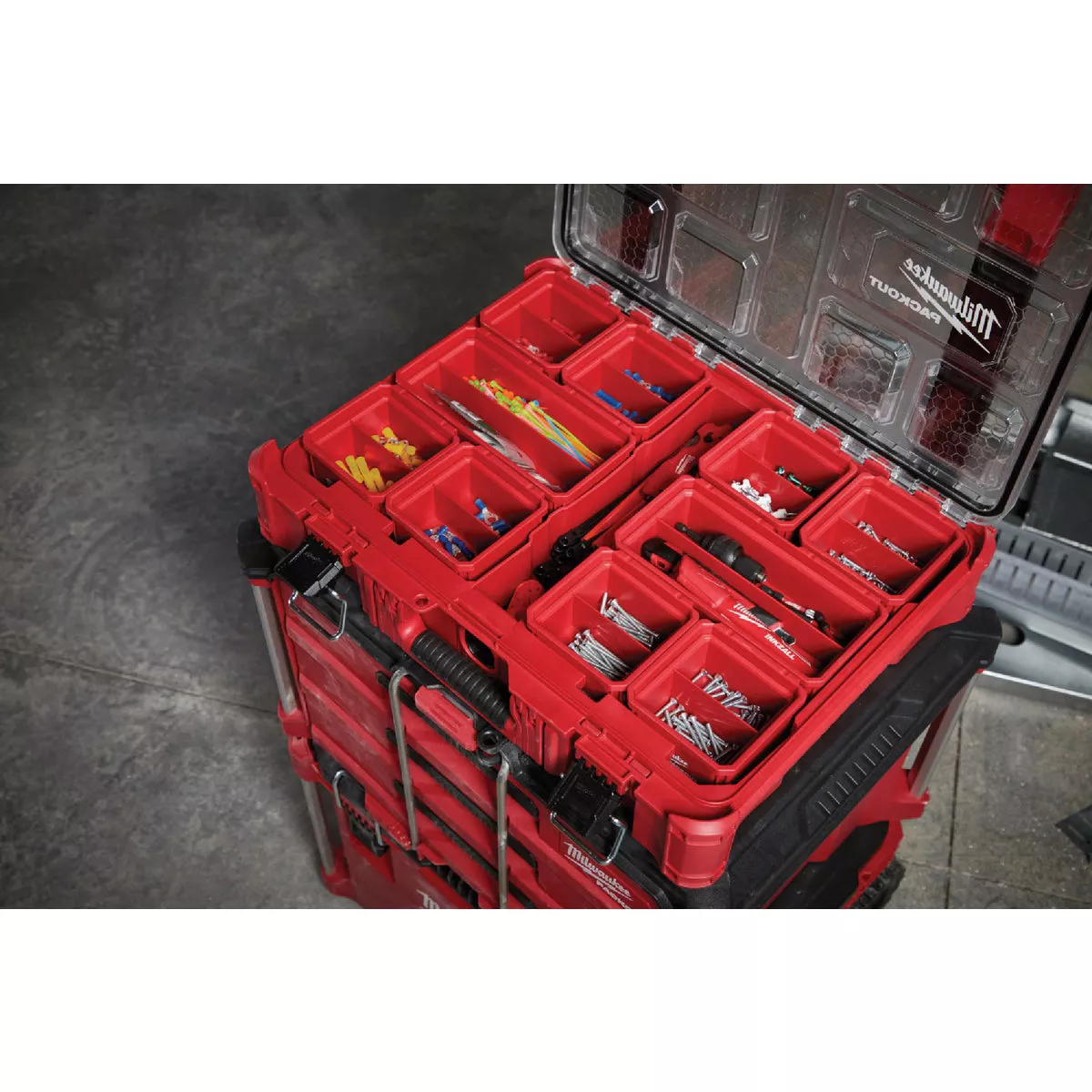 Milwaukee PACKOUT Plastic Red Large Bin Set (2-Pack) - photo 6