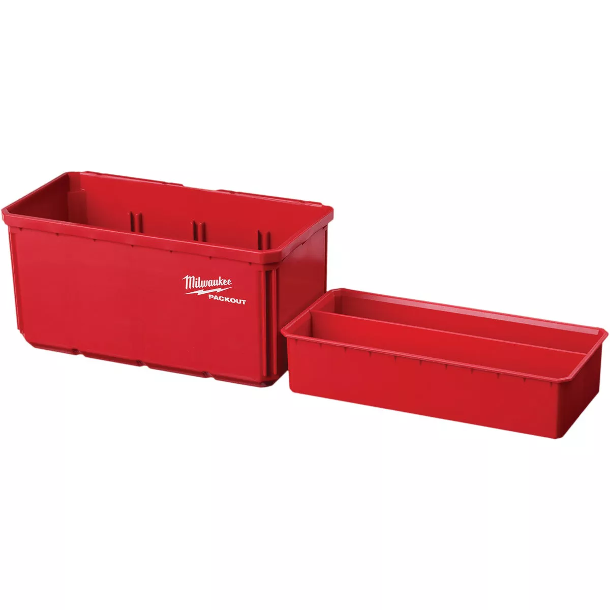 Milwaukee PACKOUT Plastic Red Large Bin Set (2-Pack) - photo 2