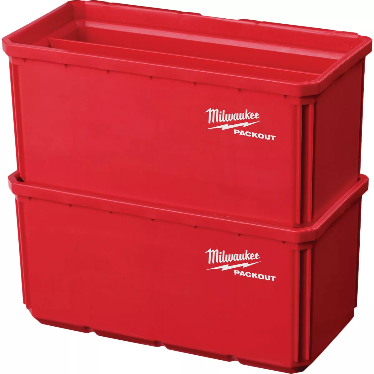 Milwaukee PACKOUT Plastic Red Large Bin Set (2-Pack) - photo 3