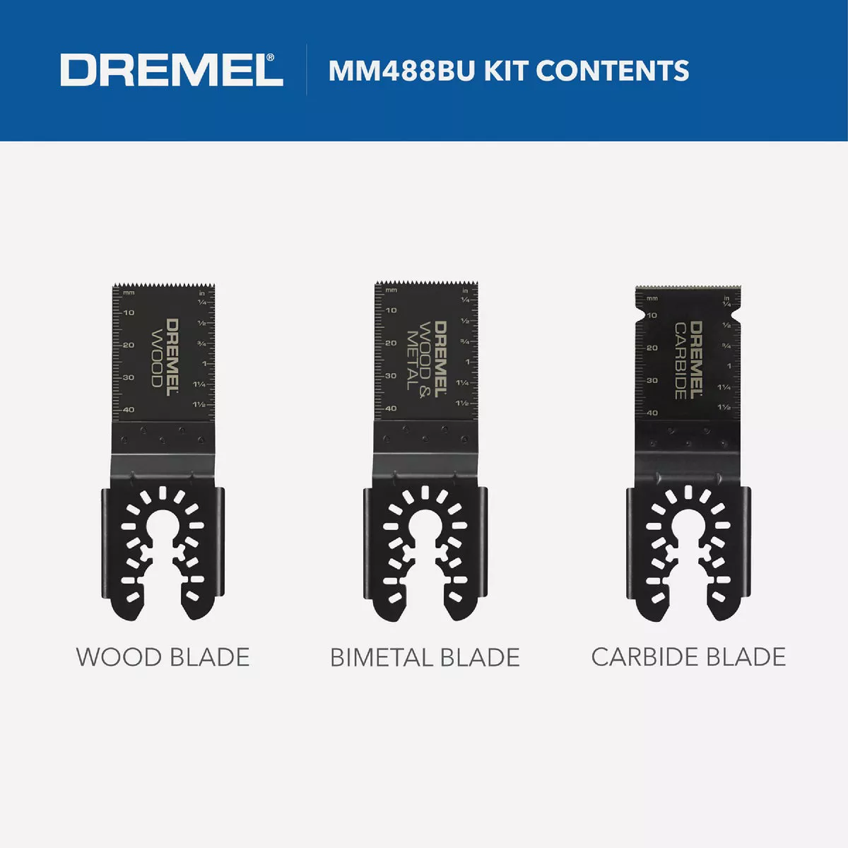 Dremel Universal 1-1/4 In. Multi-Material Oscillating Blade Assortment (3-Piece) - photo 3