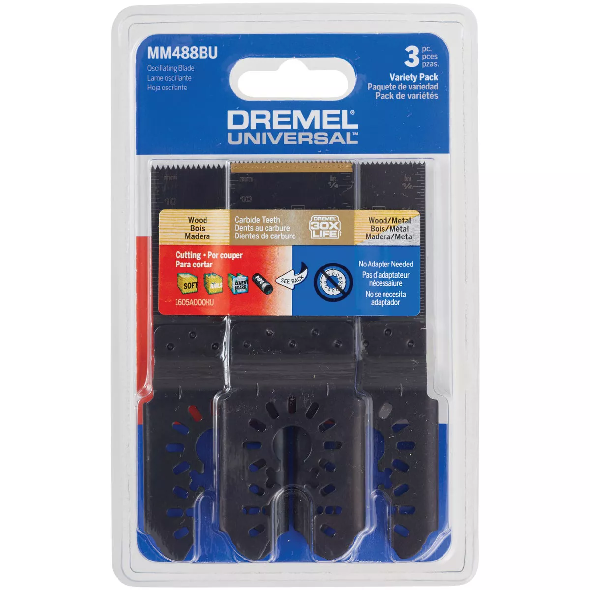 Dremel Universal 1-1/4 In. Multi-Material Oscillating Blade Assortment (3-Piece) - photo 2