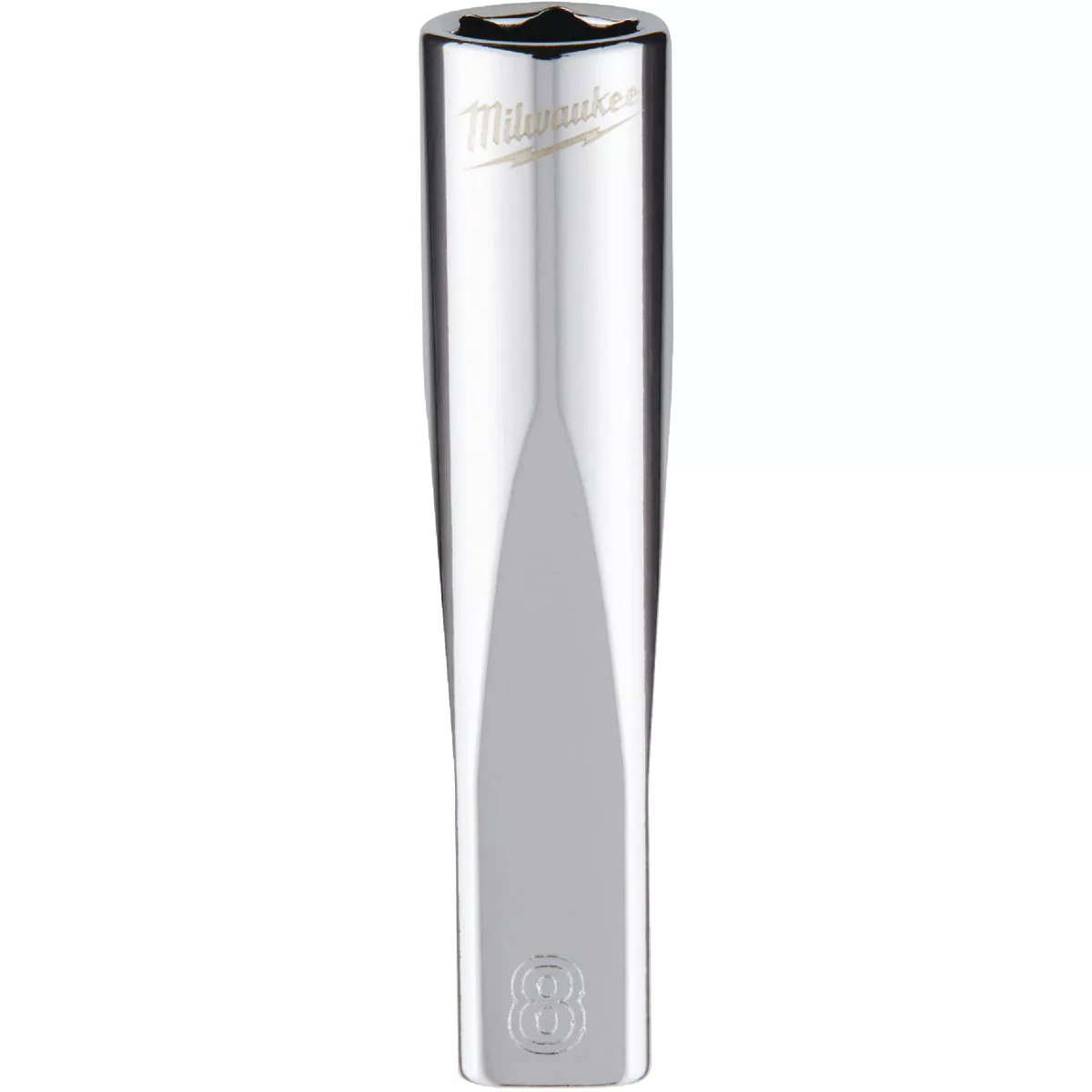 Milwaukee 1/4 In. Drive 8 mm 6-Point Deep Metric Socket with FOUR FLAT Sides