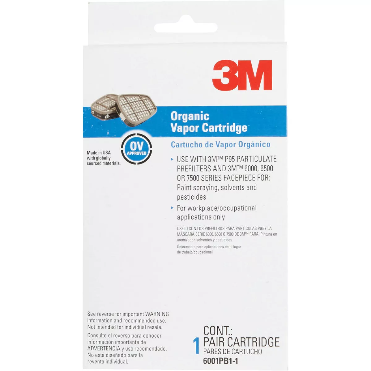 3M OV/P95 Professional Paint Replacement Filter Cartridge (2-Pack) - photo 2