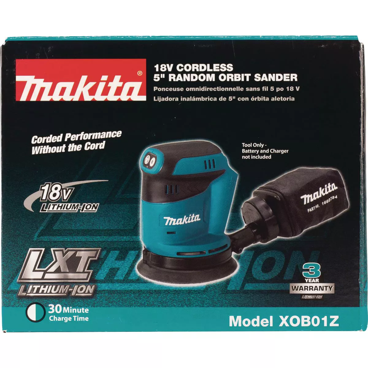 Makita 18V LXT Lithium-Ion 5 In. Cordless Random Orbit Sander (Tool Only) - photo 7