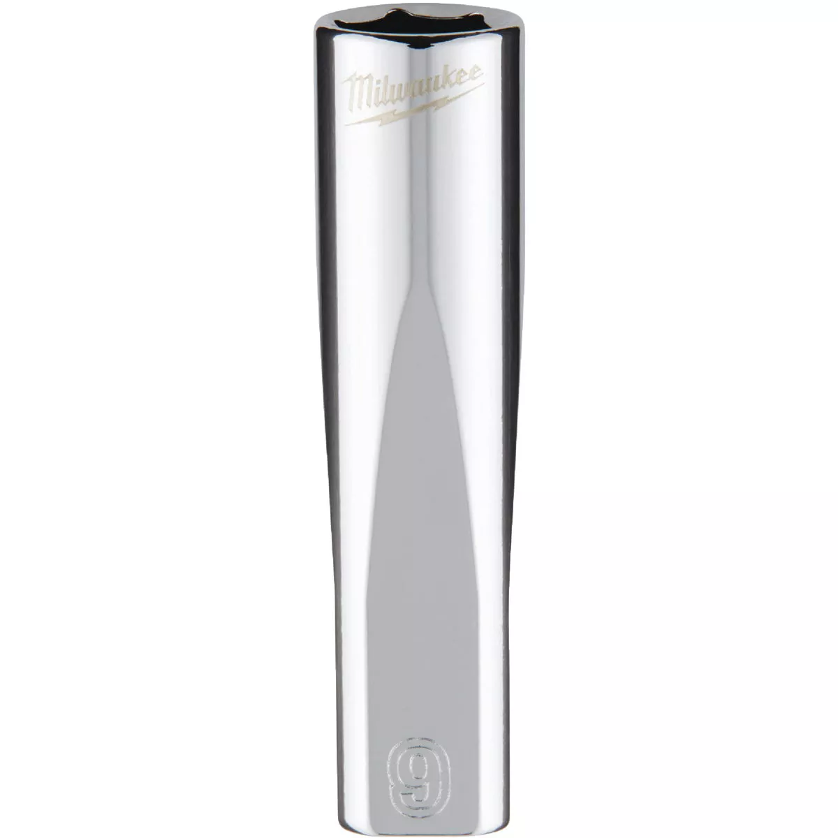 Milwaukee 1/4 In. Drive 9 mm 6-Point Deep Metric Socket with FOUR FLAT Sides