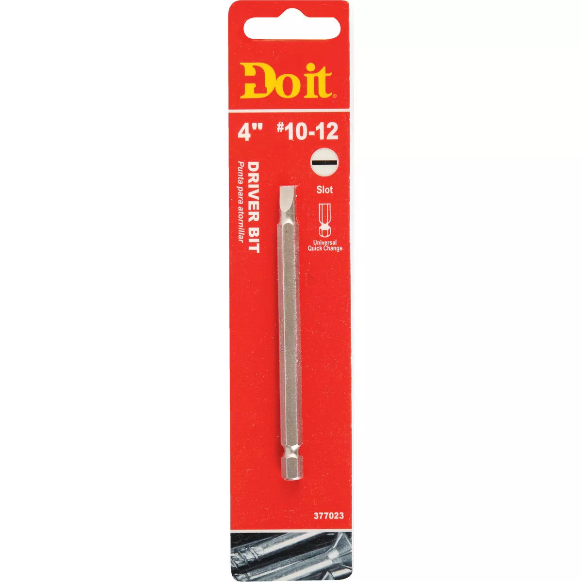 Do it #10-12 Slotted 4 In. Power Screwdriver Bit