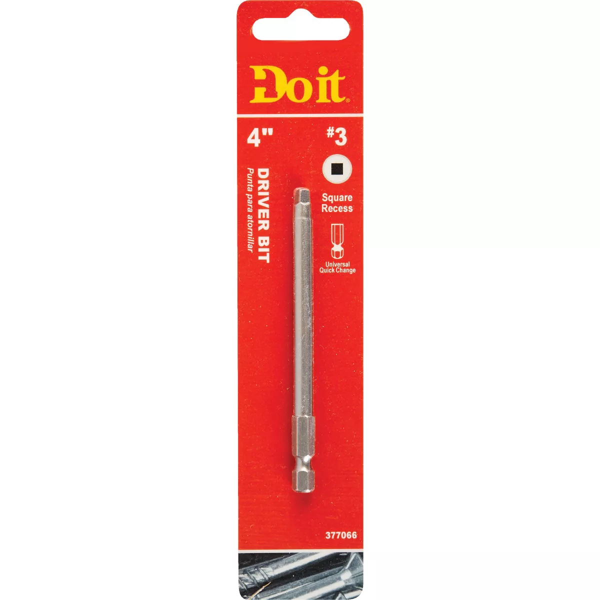 Do it #3 Square Recess 4 In. Power Screwdriver Bit