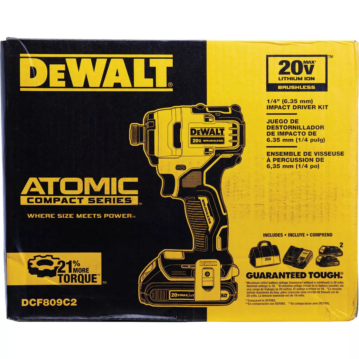 DEWALT ATOMIC 20V MAX Brushless 1/4 In. Hex Cordless Impact Driver Kit with 1.5 Ah Battery & Charger - photo 2