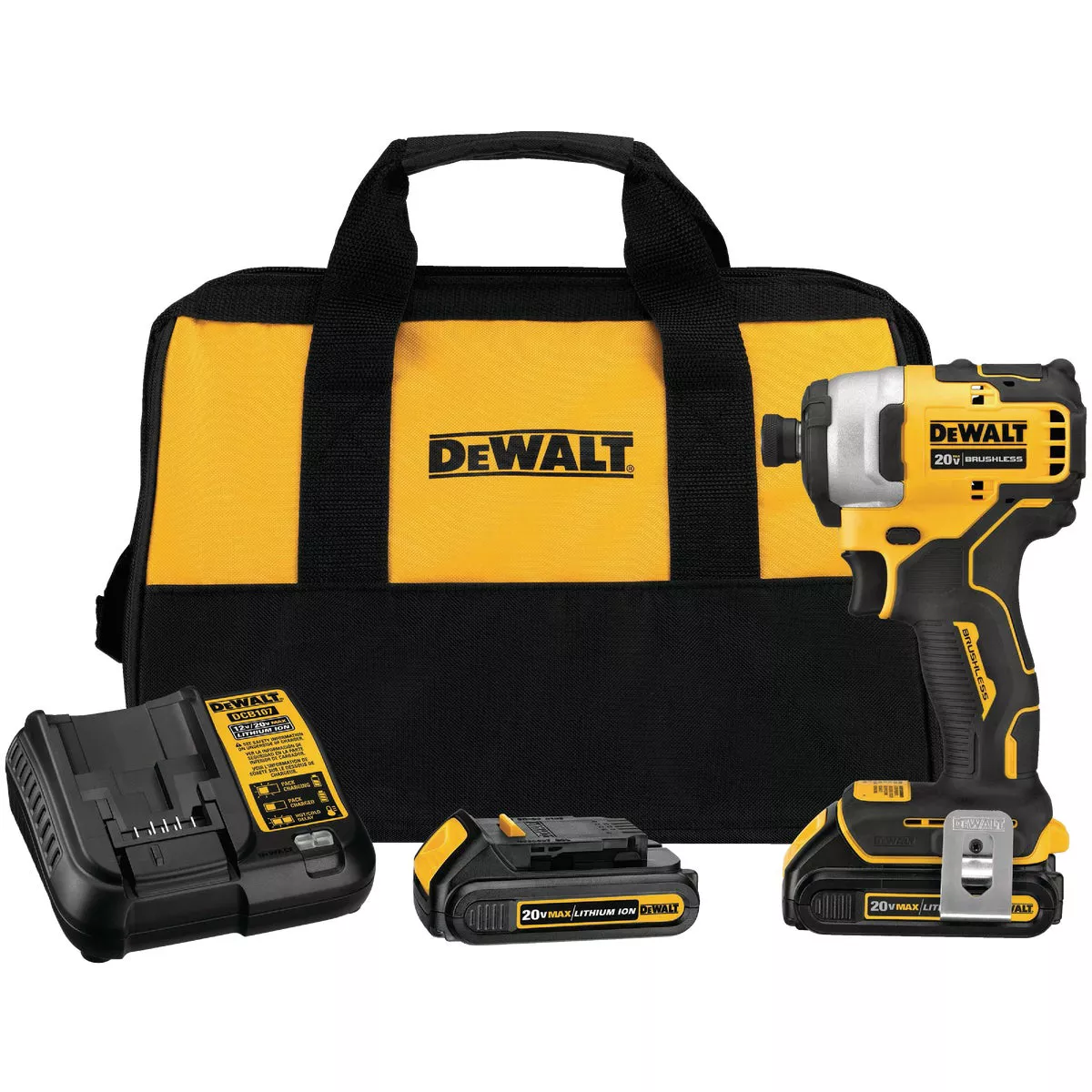 DEWALT ATOMIC 20V MAX Brushless 1/4 In. Hex Cordless Impact Driver Kit with 1.5 Ah Battery & Charger - photo 3