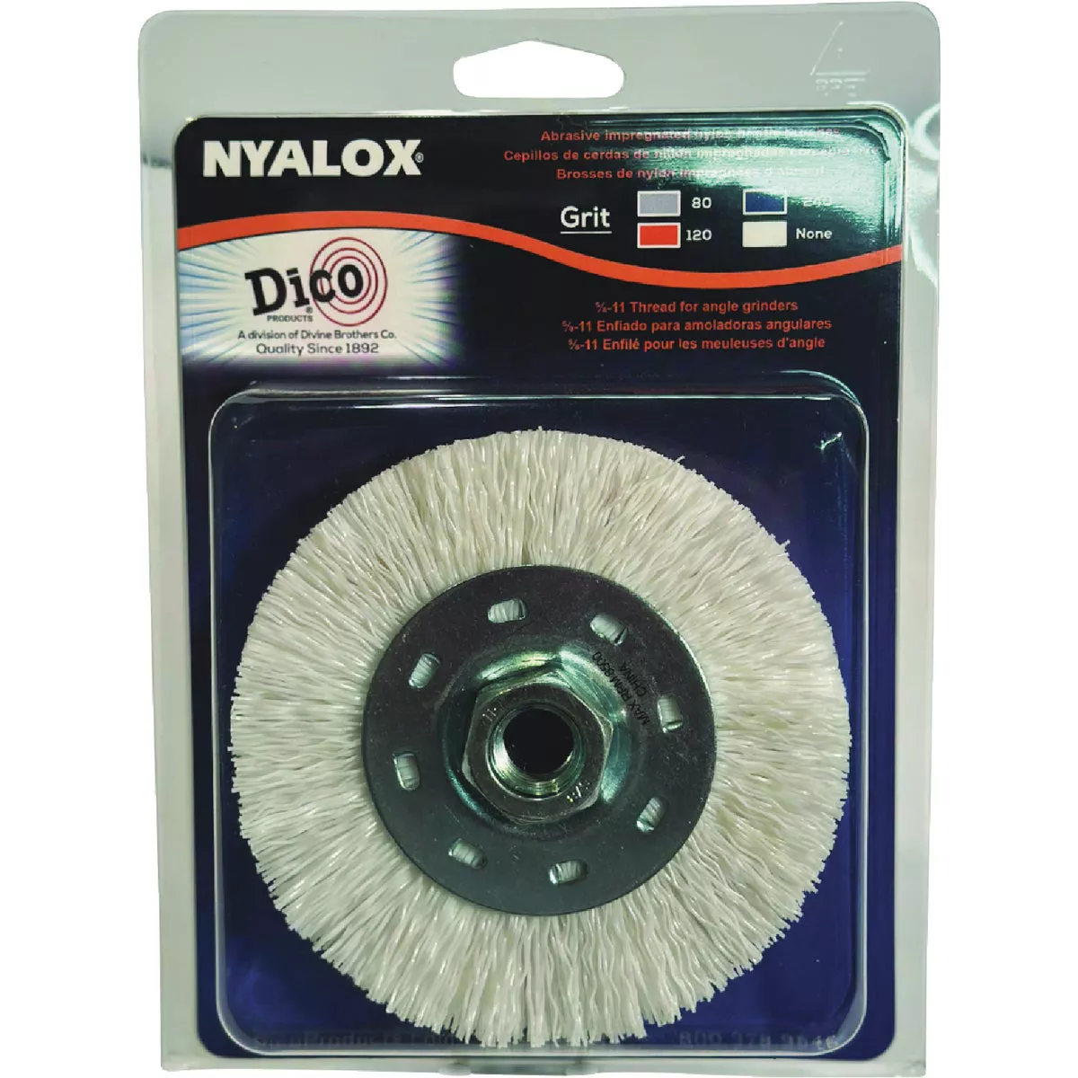 Dico Nyalox 4-1/2 In. No Grit White Angle Grinder Wheel Brush - photo 2