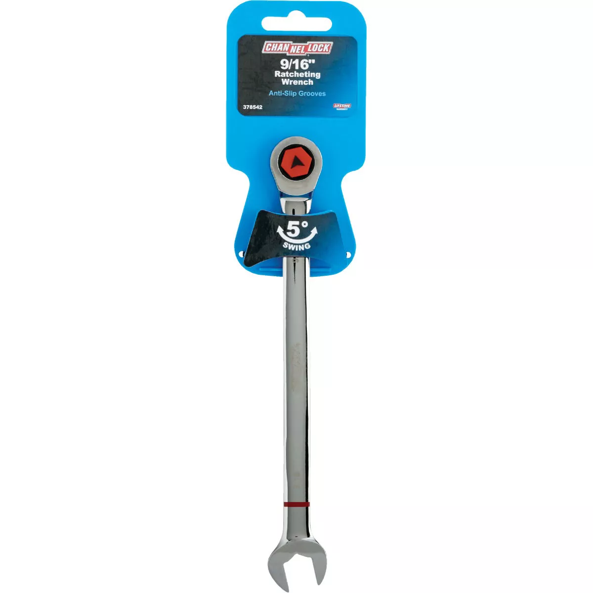 Channellock Standard 9/16 In. 12-Point Ratcheting Combination Wrench - photo 2