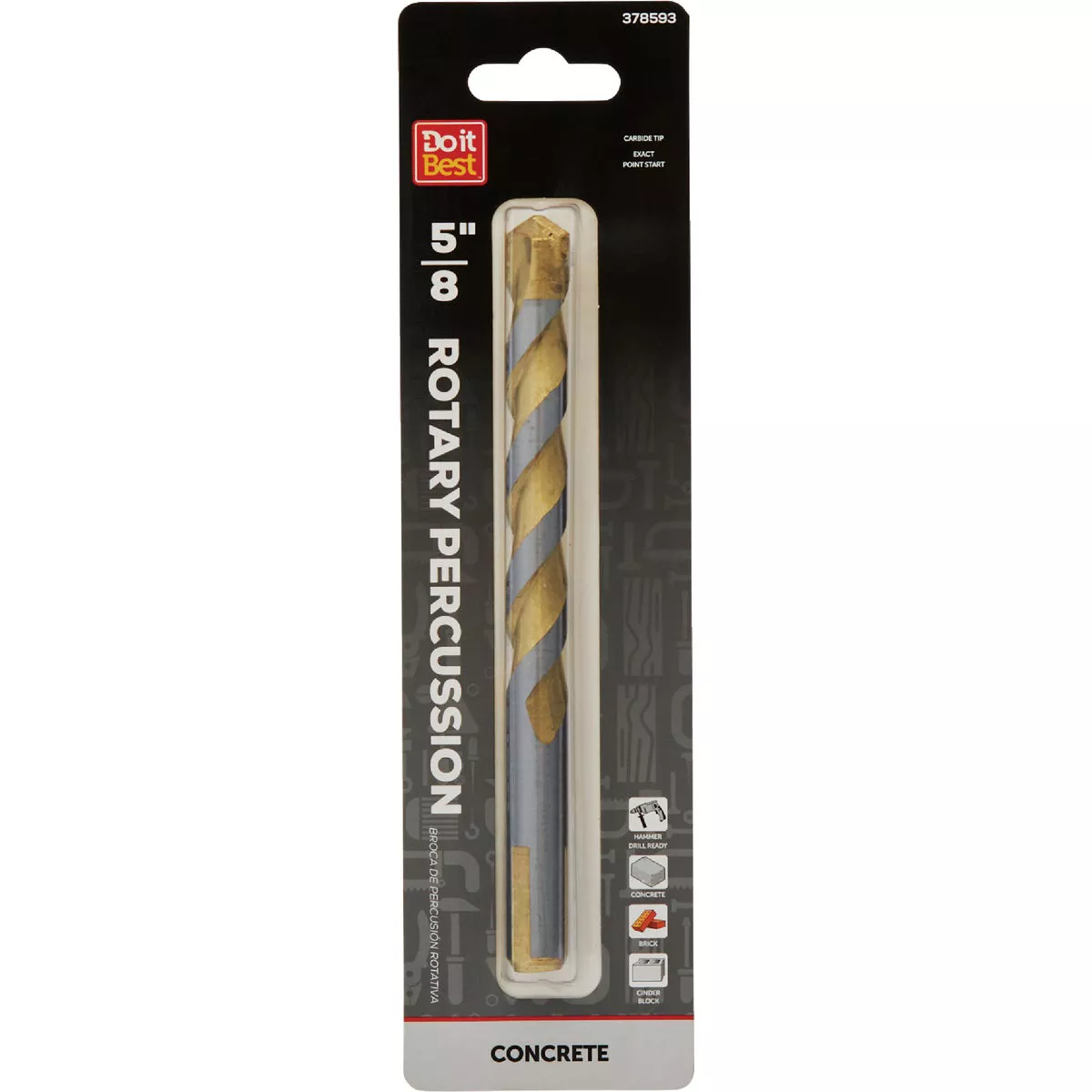 Do it Best 5/8 In. x 6 In. Rotary Percussion Masonry Drill Bit