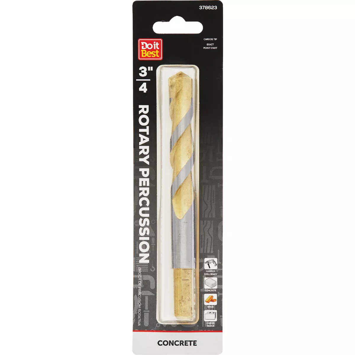 Do it Best 3/4 In. x 6 In. Rotary Percussion Masonry Drill Bit