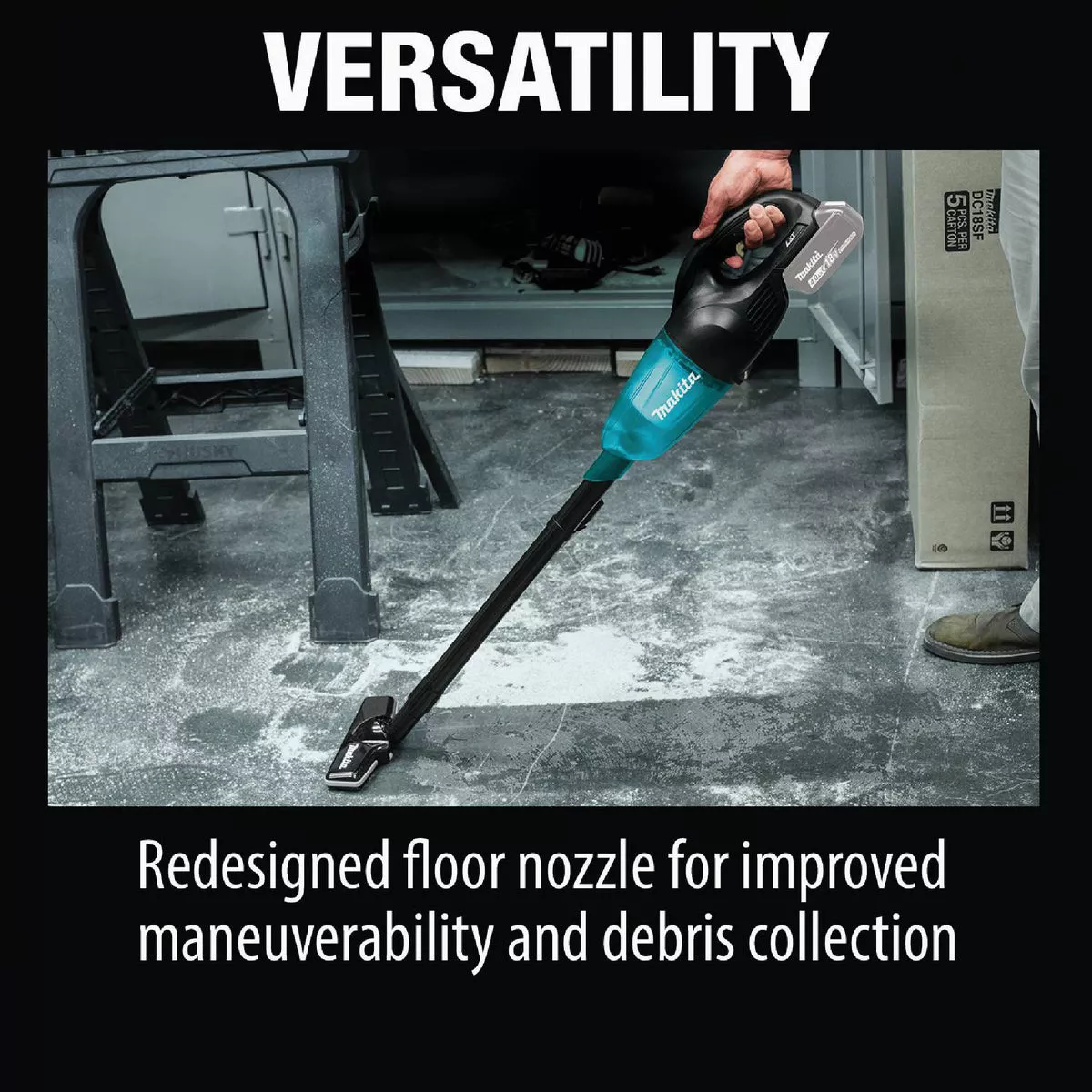 Makita 18V LXT Cordless Bagless Compact Stick Vacuum Cleaner, Black (Tool Only) - photo 6