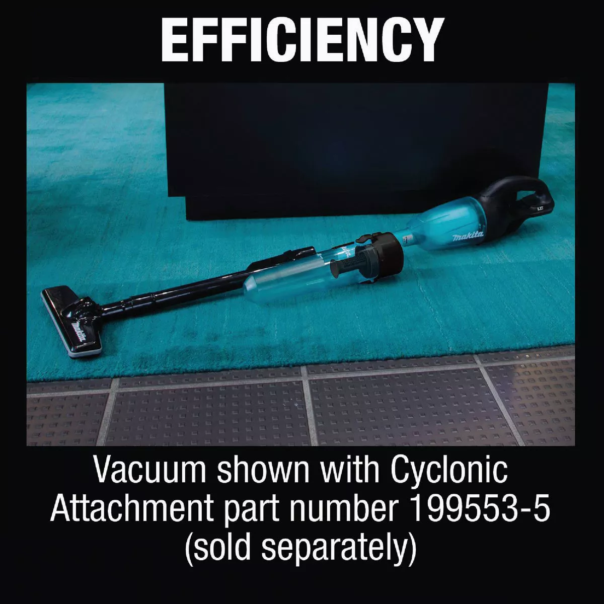 Makita 18V LXT Cordless Bagless Compact Stick Vacuum Cleaner, Black (Tool Only) - photo 8