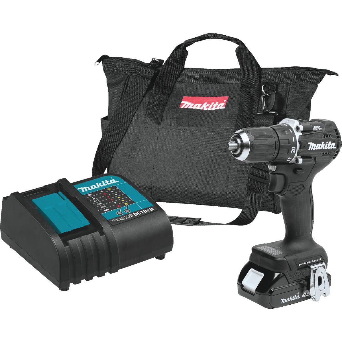 Makita 18-Volt LXT Lithium-Ion 1/2 In. Brushless Sub-Compact