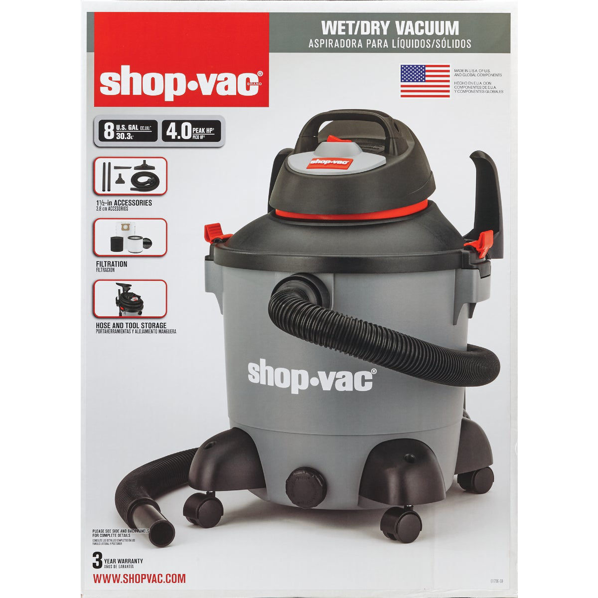 Shop VAC Hardware 8 gal. Wet/Dry Vacuum