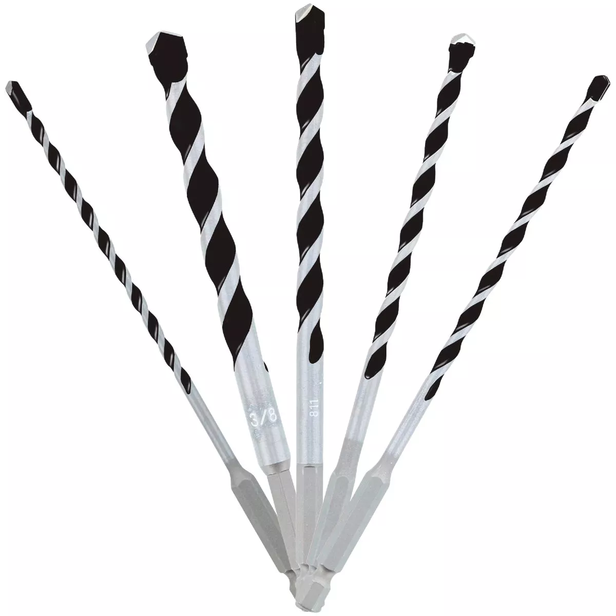 Diablo Multi-Material Carbide-Tipped Rotary Hammer Drill Bit Set (5-Piece)