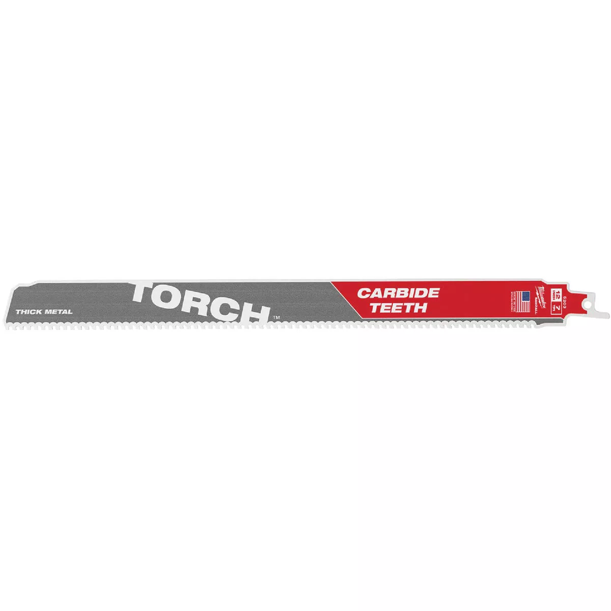 Milwaukee SAWZALL TORCH 12 In. 8 TPI Carbide Thick Metal Reciprocating Saw Blade