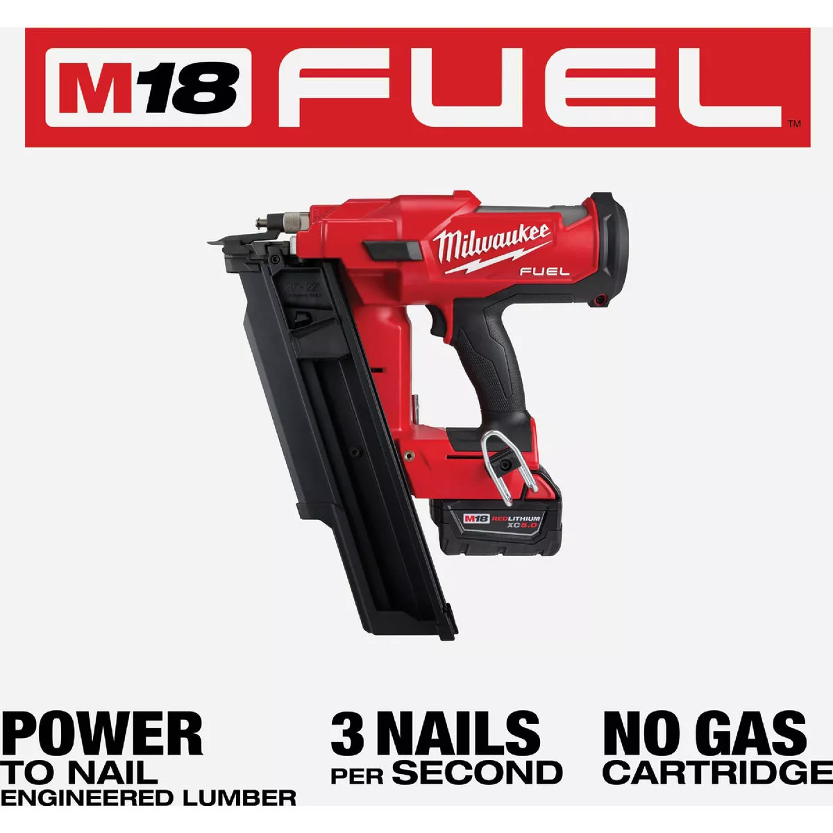 Milwaukee M18 FUEL 3-1/2 in. 18-Volt 21-Degree Lithium-Ion Brushless Cordless Framing Nailer with 25 ft. Magnetic Tape Measure