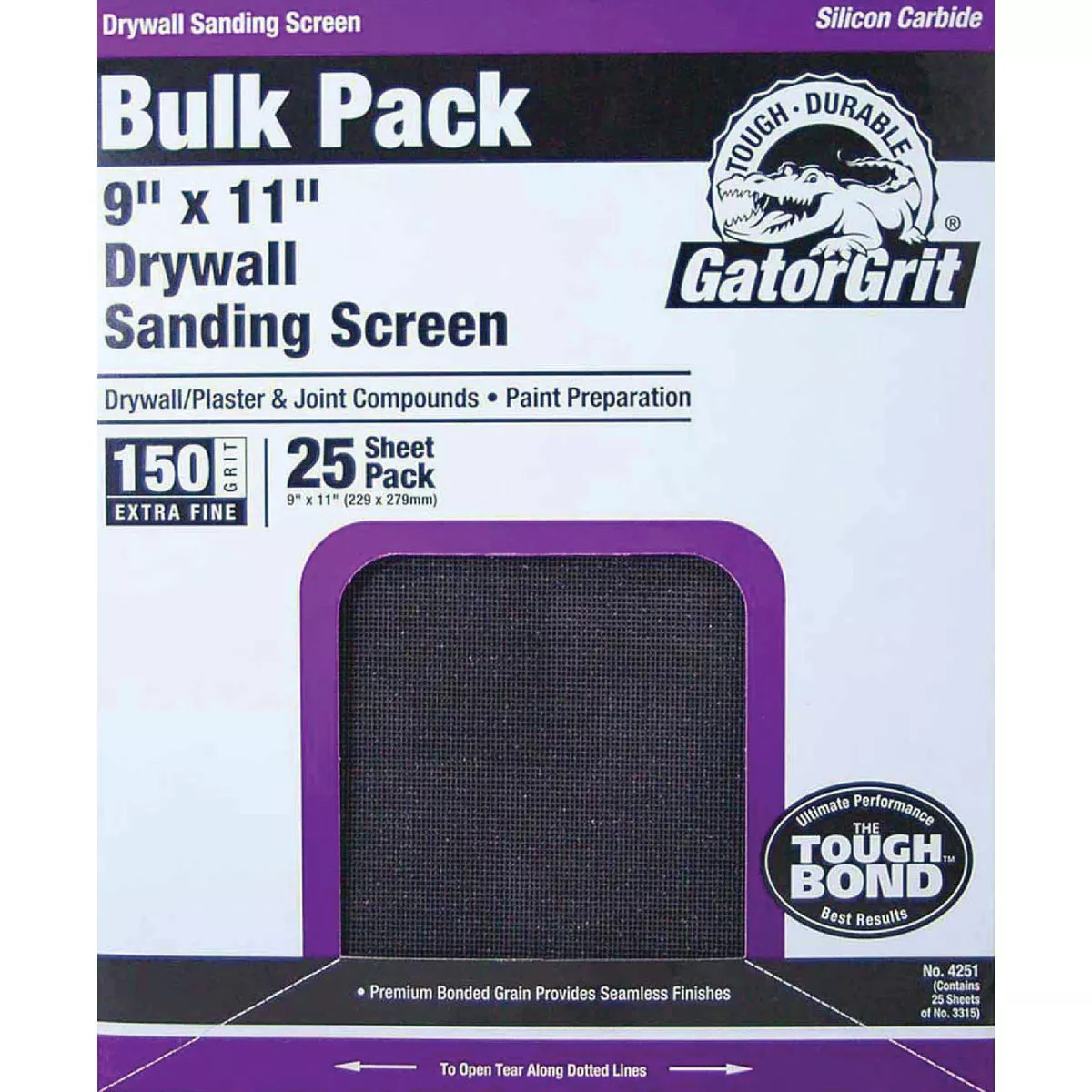 Gator Grit 150 Grit 9 In. x 11 In. Drywall Sanding Screen (25-Pack)
