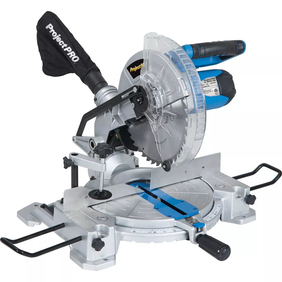 AMY）WTP57615WKP HYCHIKA 10-in 15-Amp Worm Drive Dual Bevel Corded Miter Saw