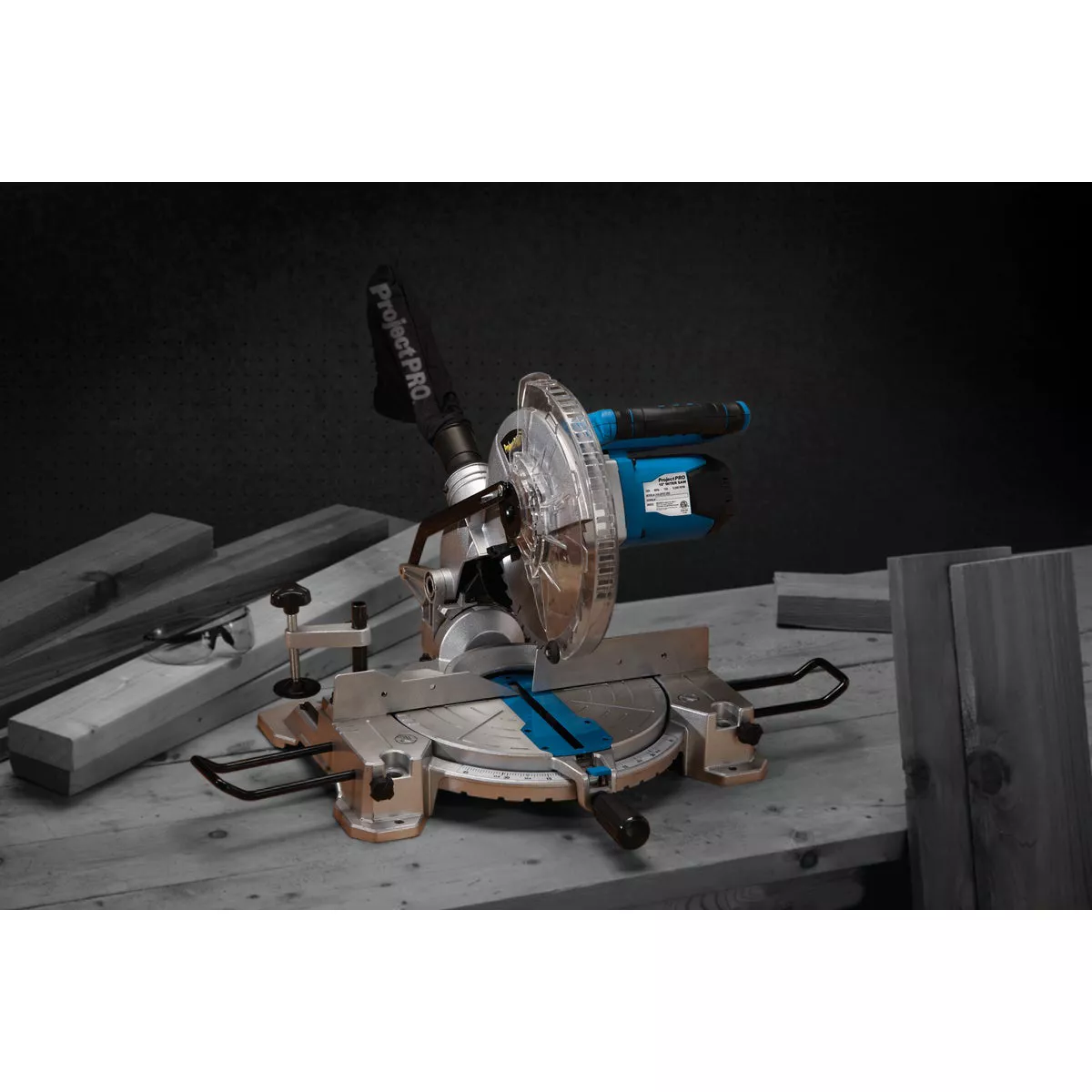 AMY）WTP57615WKP HYCHIKA 10-in 15-Amp Worm Drive Dual Bevel Corded Miter Saw