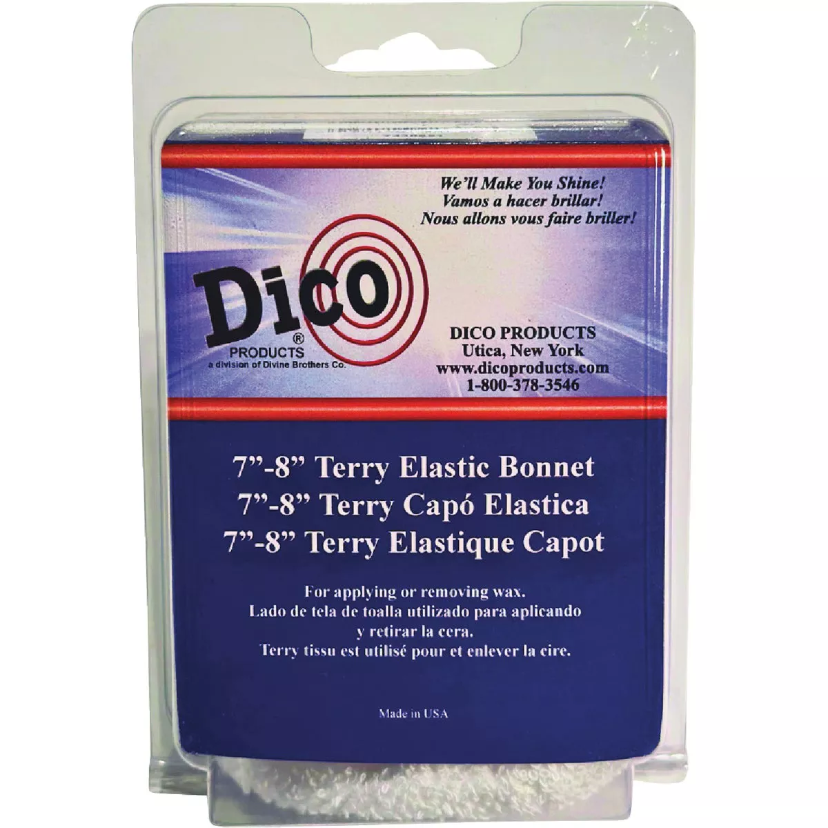 Dico 7 In. to 8 In. Terrycloth Bonnet with Elastic Edge - photo 2