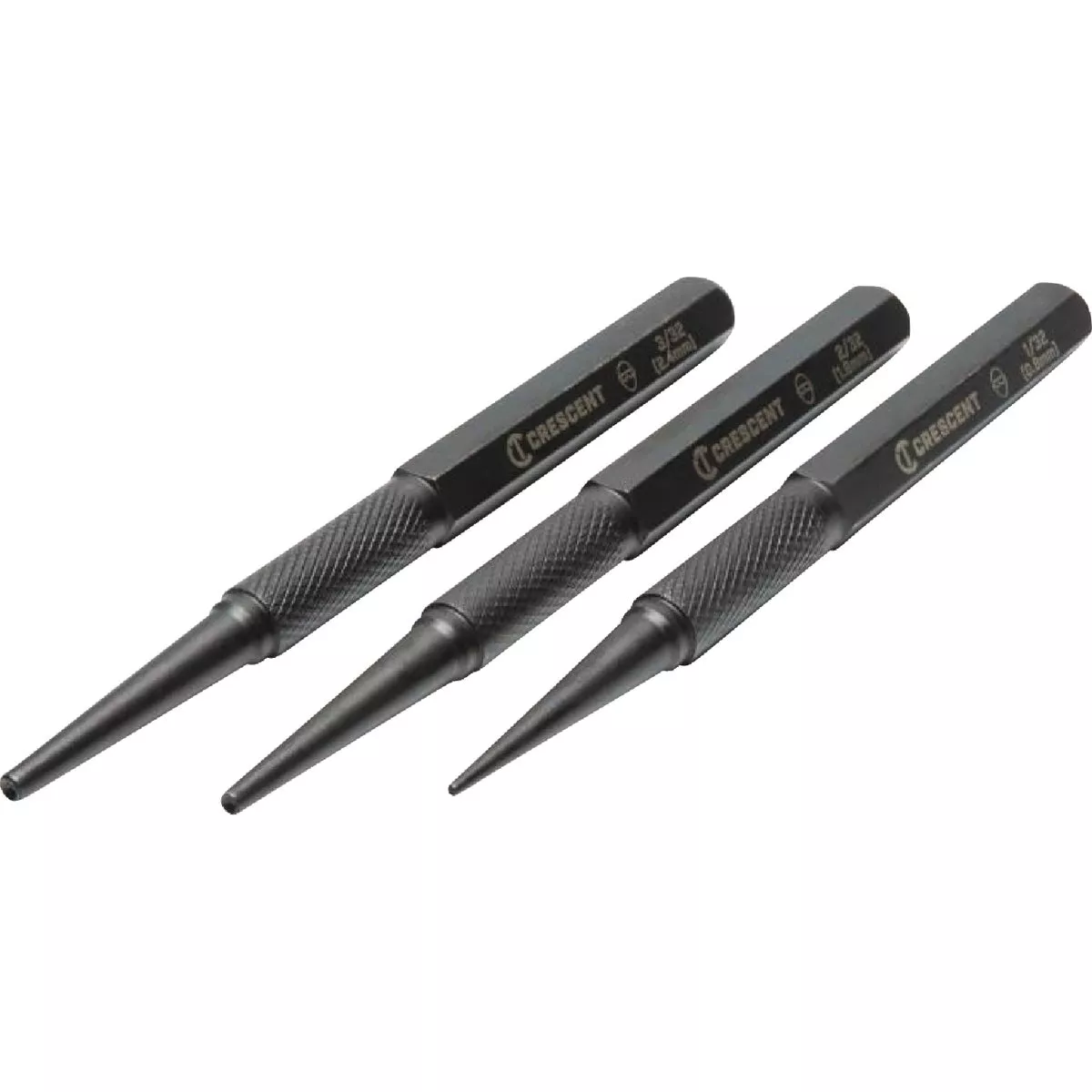 Crescent 5 In. Steel Nail Punch Set (3-Piece)
