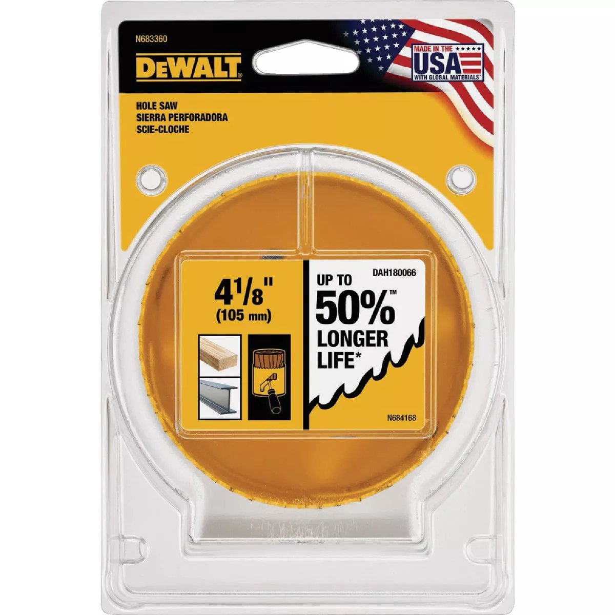 DEWALT 4-1/8 In. Bi-Metal Hole Saw - photo 2
