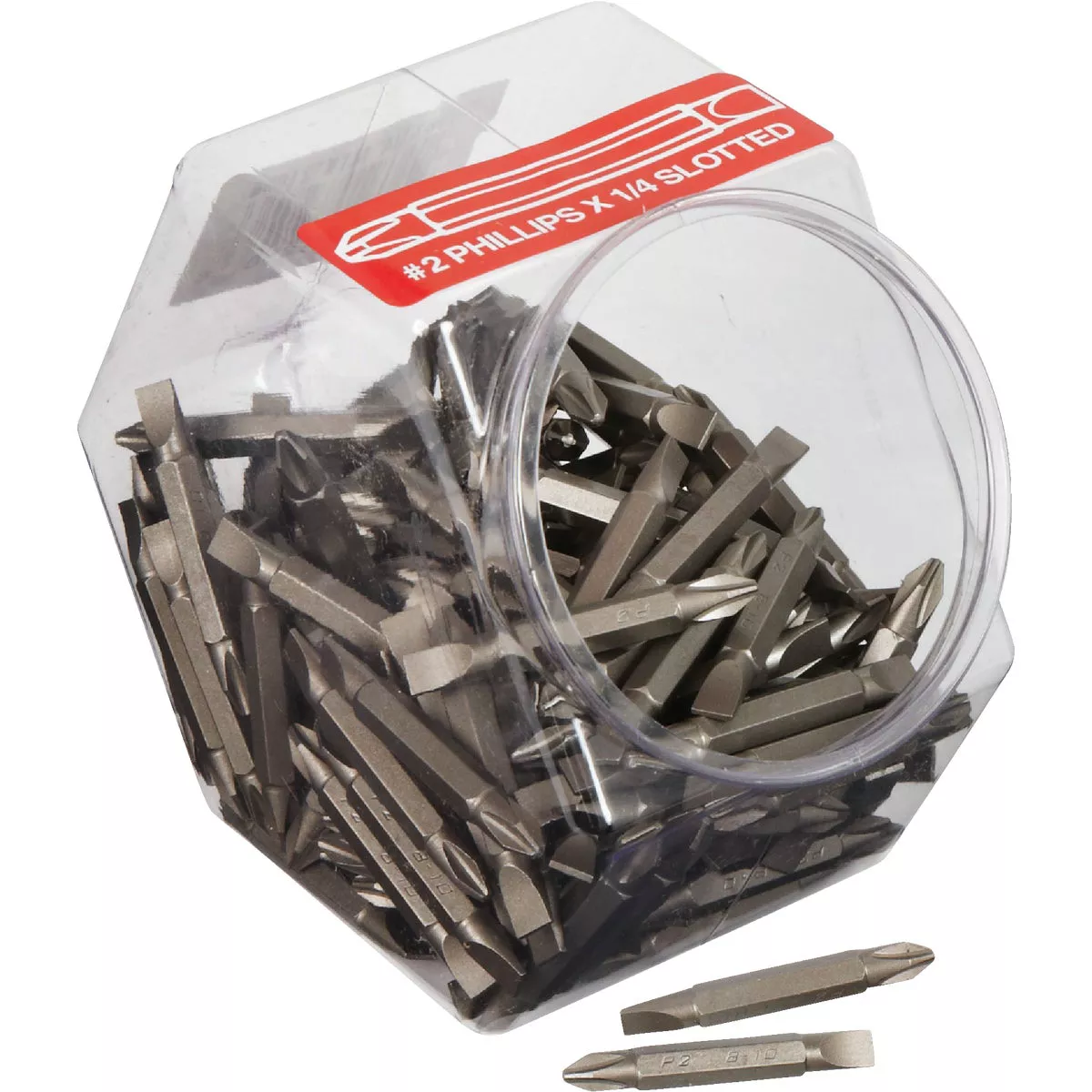 Best Way Tools Phillips #2 x 1/4 In. Slotted 2 In. Screwdriver Bit Display - photo 2