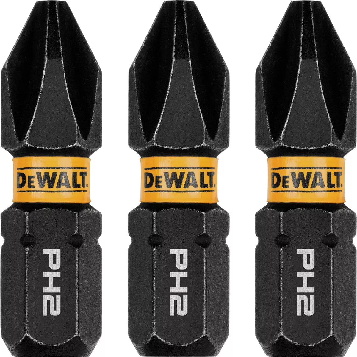 DEWALT FlexTorq 1 In. #2 Phillips Impact Screwdriver Bit (3-Pack)