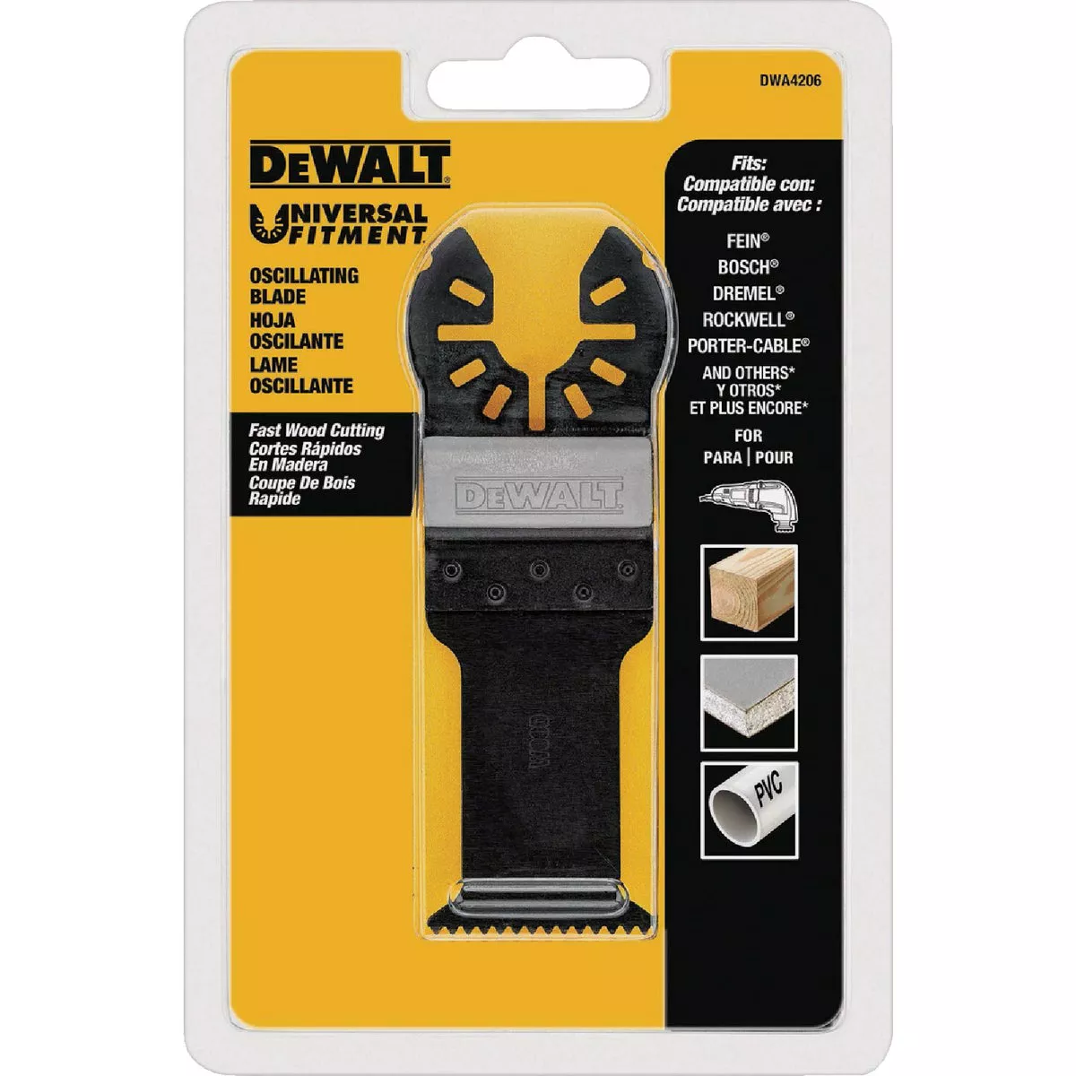 DEWALT Universal Fitment Bi-Metal Fast Cut Oscillating Wood Blade - photo 2