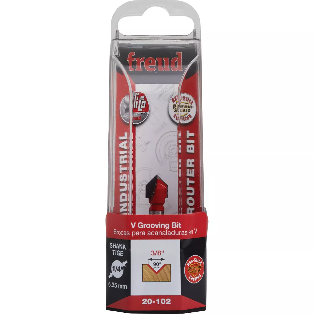 Freud 3/8 In. 90-Degree V-Groove Router Bit - photo 2