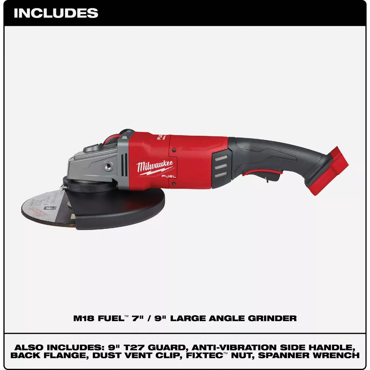 Milwaukee M18 FUEL 7 In. / 9 In. Brushless Large Cordless Angle Grinder (Tool Only) - photo 9