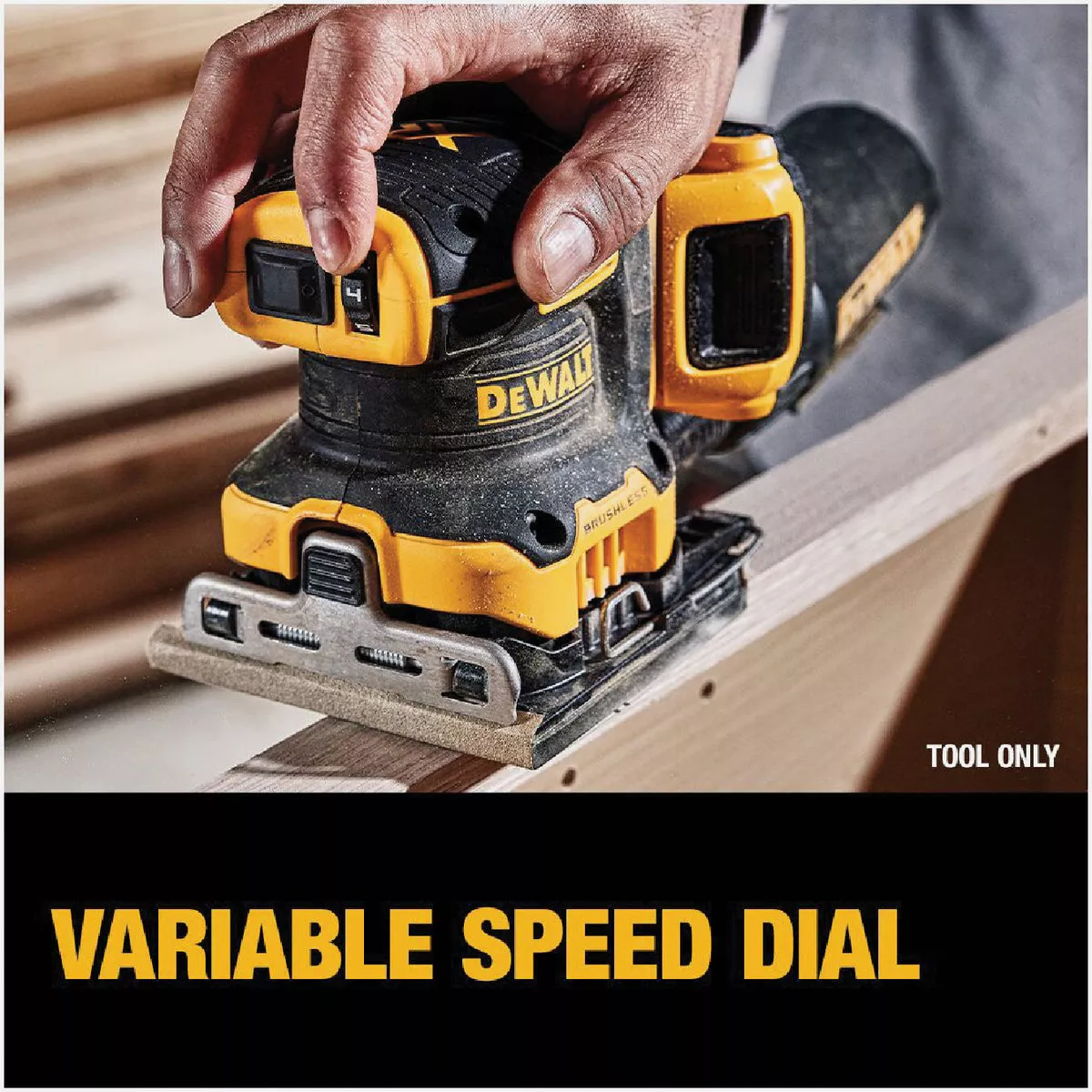 DEWALT 20V MAX XR Brushless 1/4 Sheet Variable Speed Cordless Sander (Tool Only) - photo 4
