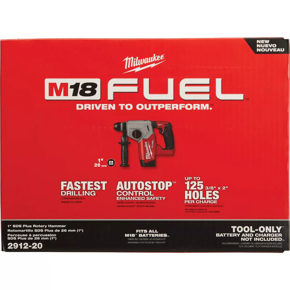 Milwaukee M18 FUEL Brushless 1 In. SDS-Plus Cordless Rotary Hammer (Tool Only) - photo 4
