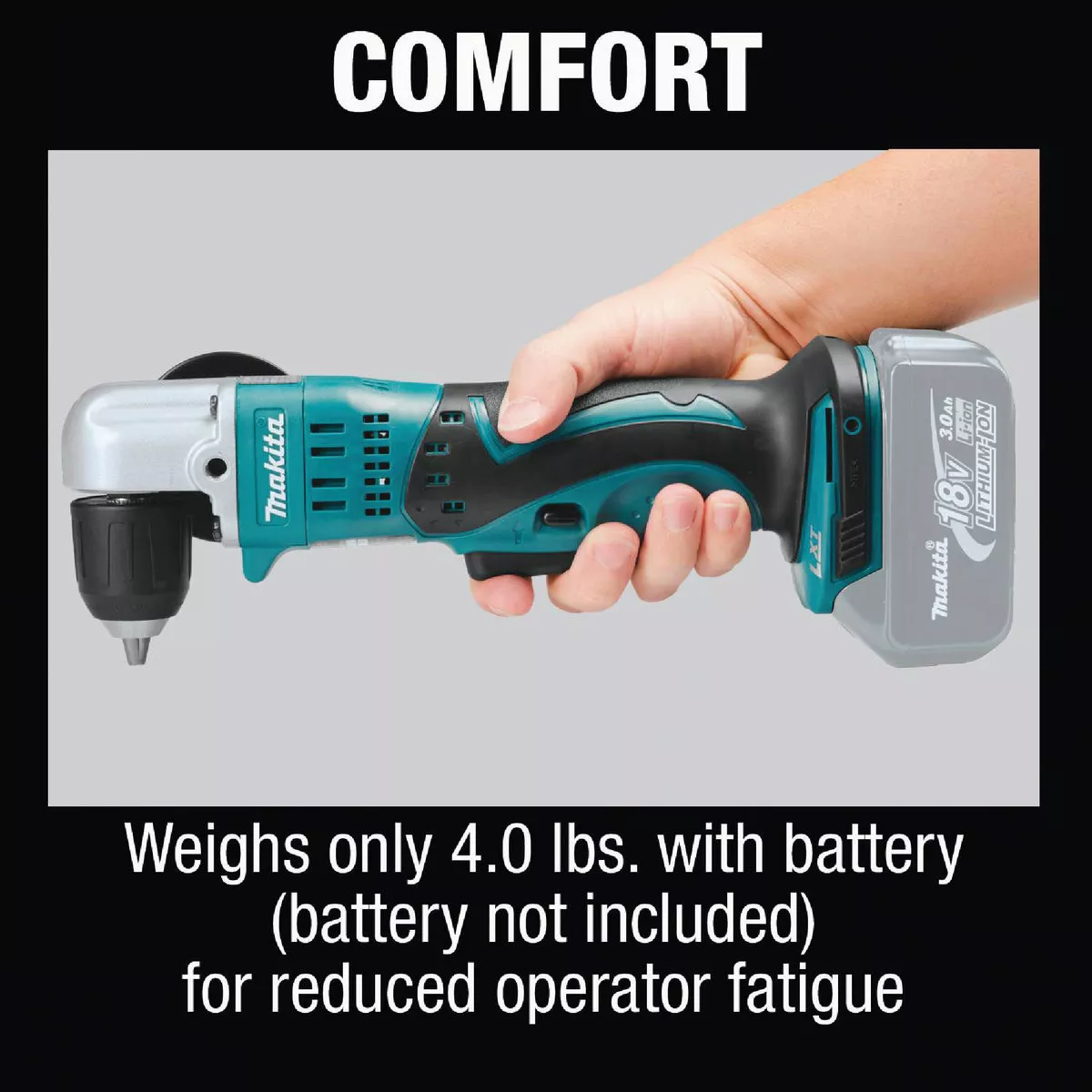 Makita 18V LXT Lithium-Ion 3/8 In. Cordless Angle Drill (Tool Only) - photo 3