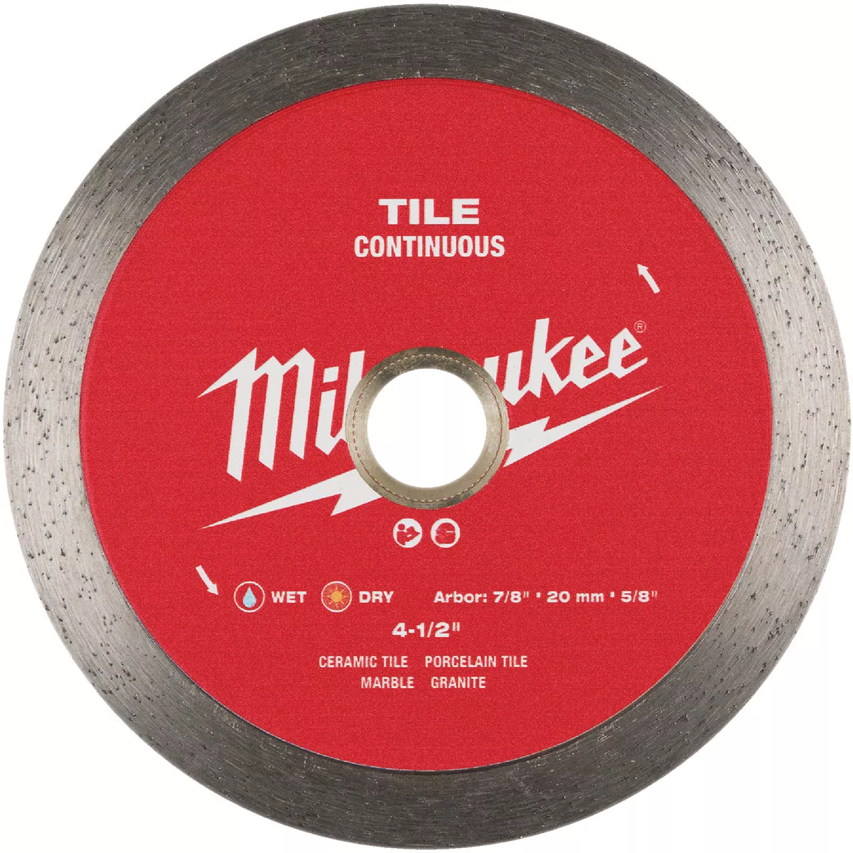 Milwaukee 4-1/2 In. Continuous Rim Tile Diamond Blade - photo 3