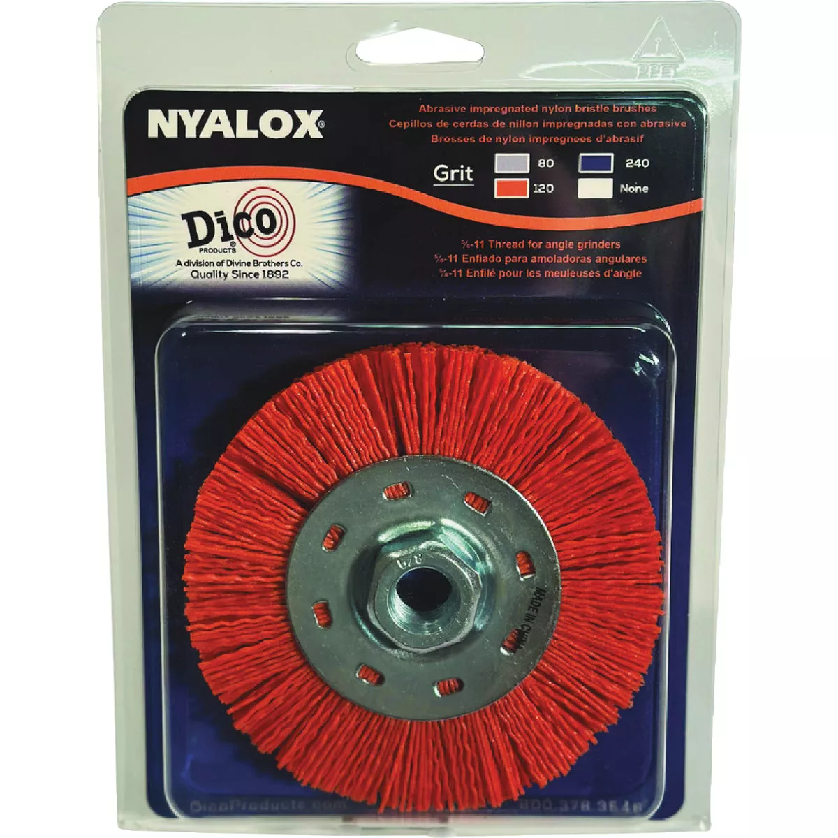 Dico Nyalox 4-1/2 In. Medium Orange Angle Grinder Wheel Brush - photo 2