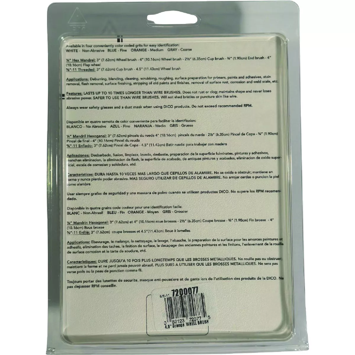 Dico Nyalox 4-1/2 In. Medium Orange Angle Grinder Wheel Brush - photo 3