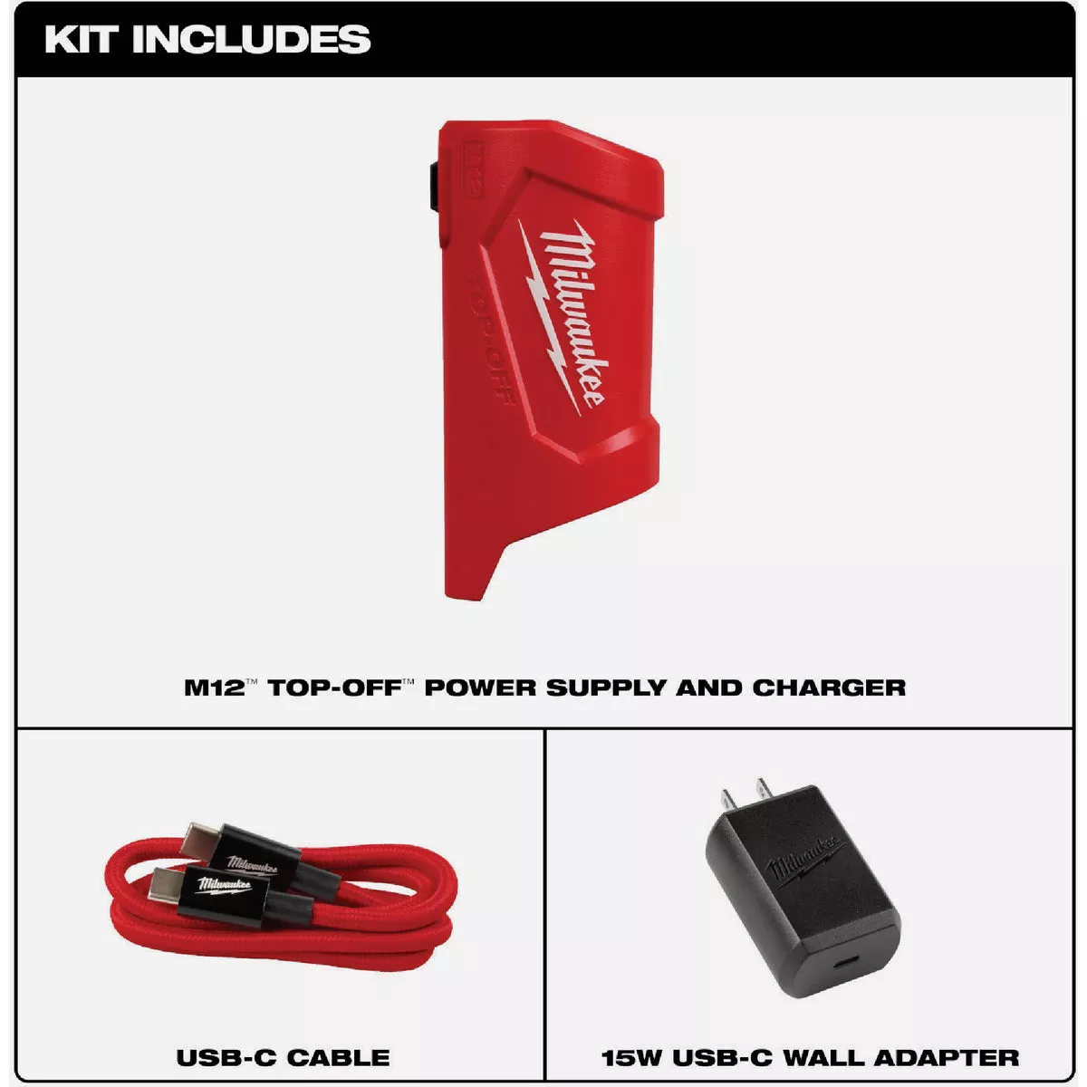 Milwaukee M12 TOP-OFF Power Supply & Charger - photo 2