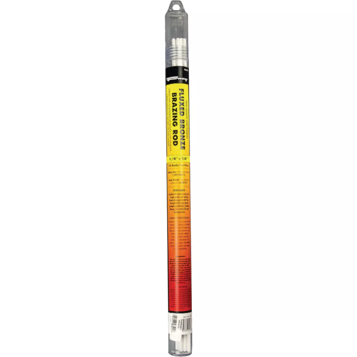 Forney 1/8 In. x 18 In. Fluxed Brazing Rod (10-Pack)
