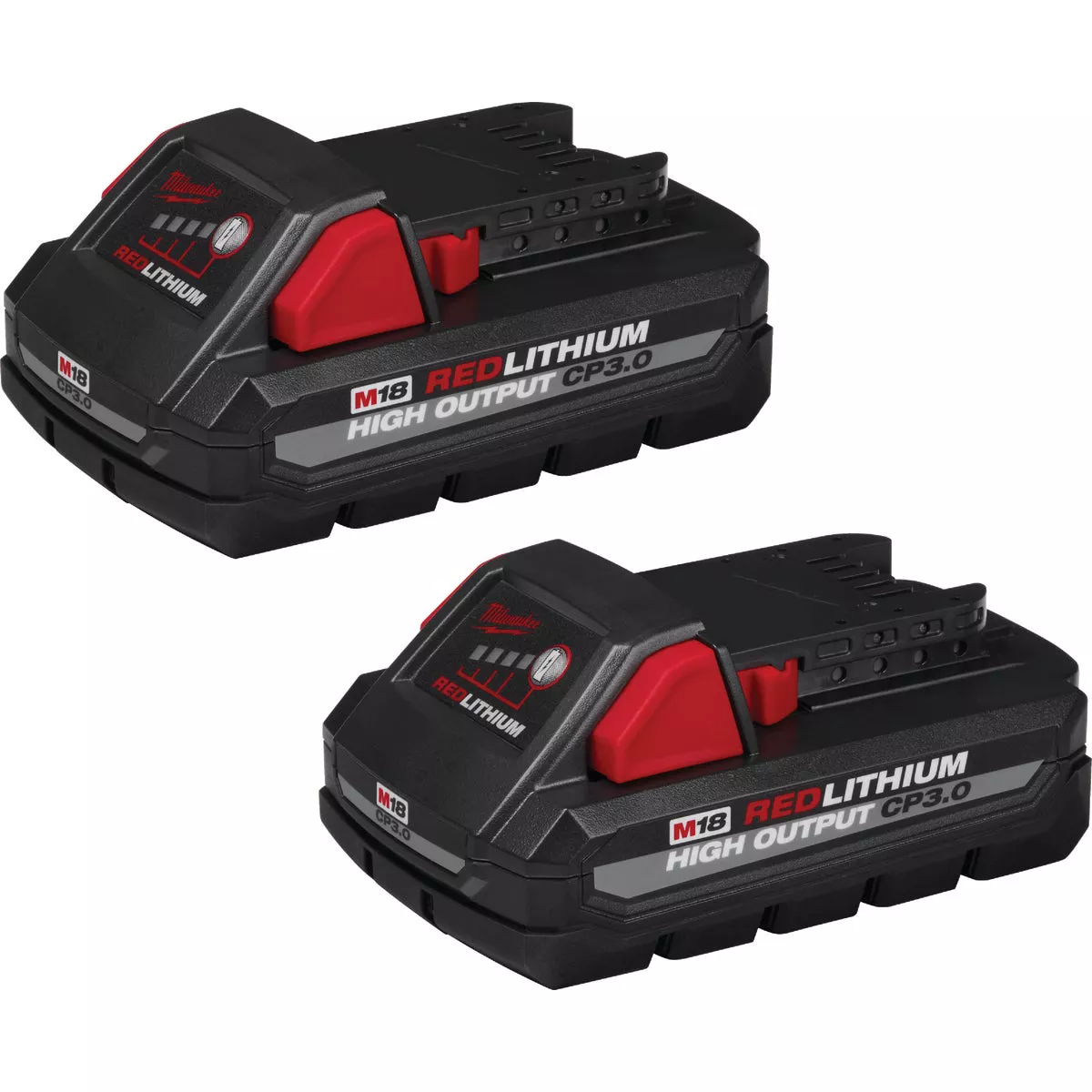 Milwaukee M18 REDLITHIUM Lithium-Ion High Output CP 3.0 Ah Battery Pack (2-Pack) - photo 3