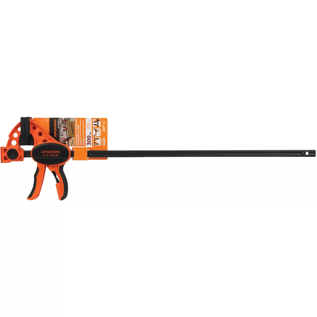 Jorgensen E-Z HOLD 24 In. Medium-Duty Expandable One-Hand Bar Clamp