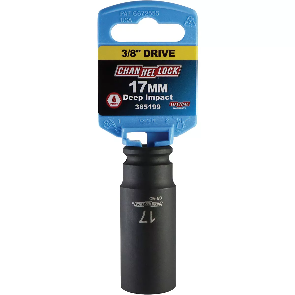 Channellock 3/8 In. Drive 17 mm 6-Point Deep Metric Impact Socket - photo 2