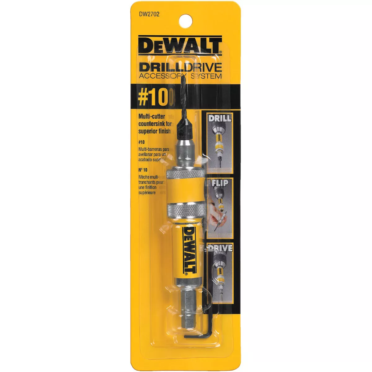 DEWALT #10 1/4 In. Black Oxide Drill & Drive Unit - photo 2