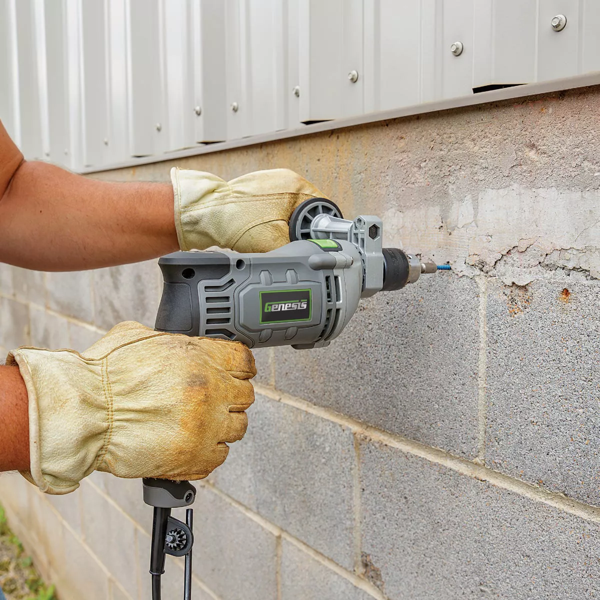 Genesis 1/2 In. 7.5-Amp VSR Electric Hammer Drill - photo 2